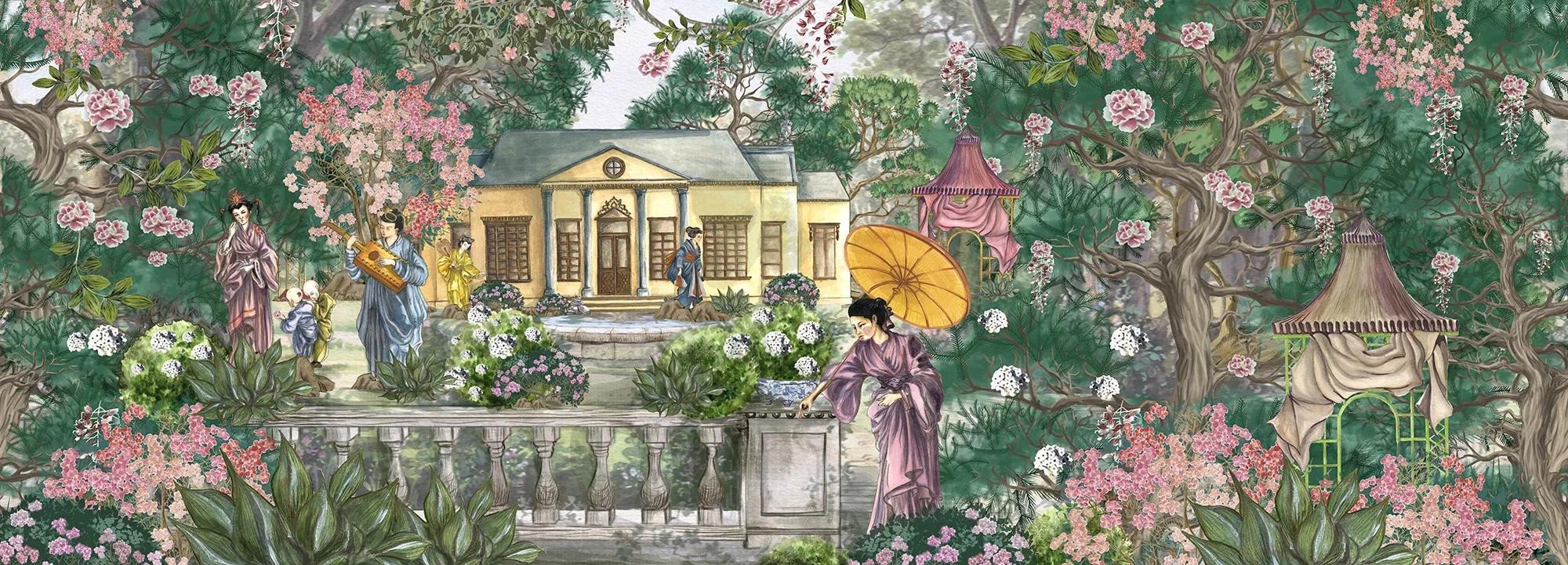 The Monarchal Pavilion Wallpaper Vladila