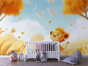 Golden Lion's Autumn Day - WallCreatives