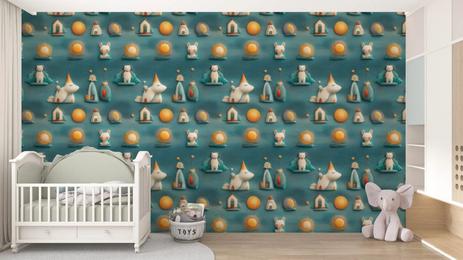 Sleepy Sky Storybook Adventure WallCreatives