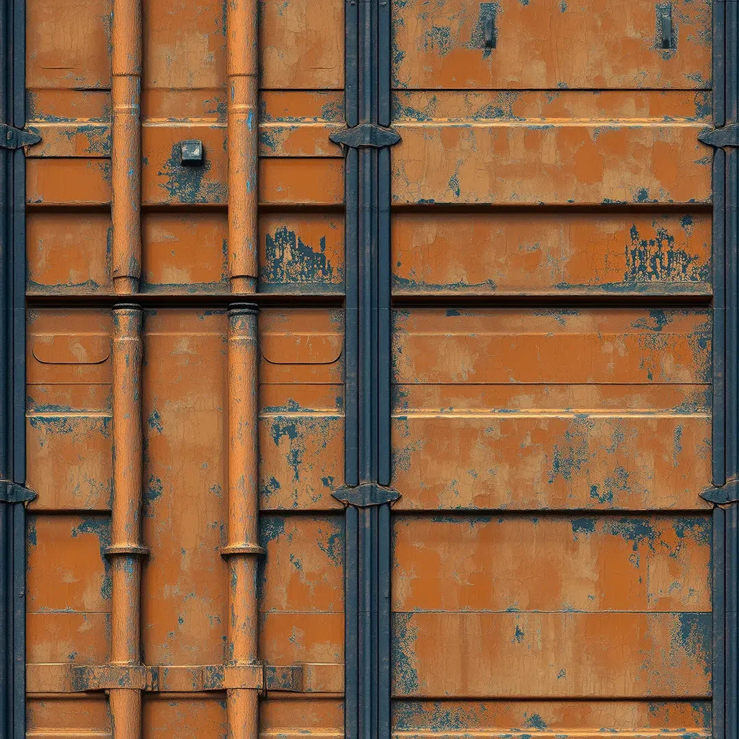 Forged Rust and Steel Mural - WallCreatives