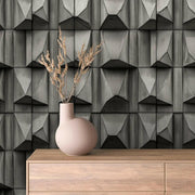 Sculpted Concrete Monolith Mural - WallCreatives