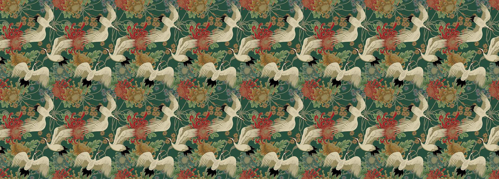 Uchikake (green) Wallpaper Vladila
