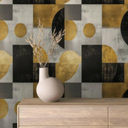 Metropolis Gold and Onyx - WallCreatives