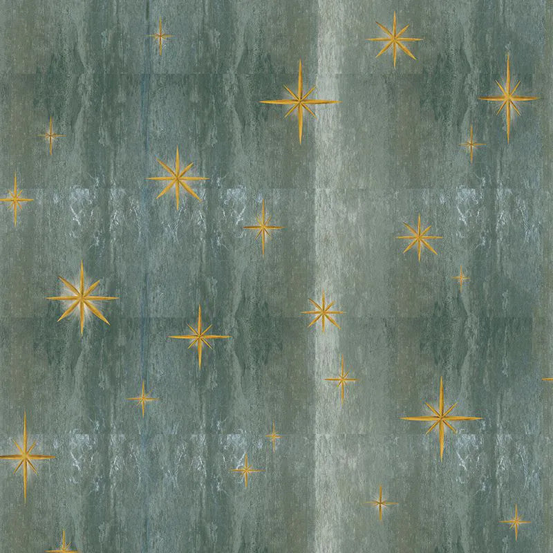 Stars Olive (textured) Wallpaper Vladila
