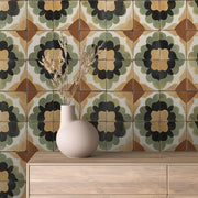 Sienna Grove Floral Tile - WallCreatives