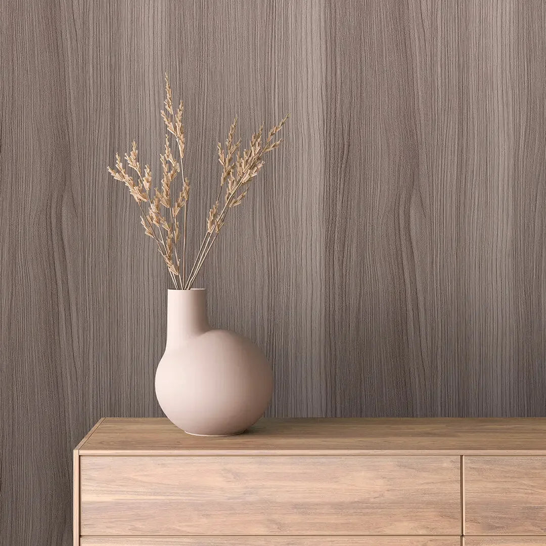 Subtle Ashwood Vertical Weave - WallCreatives