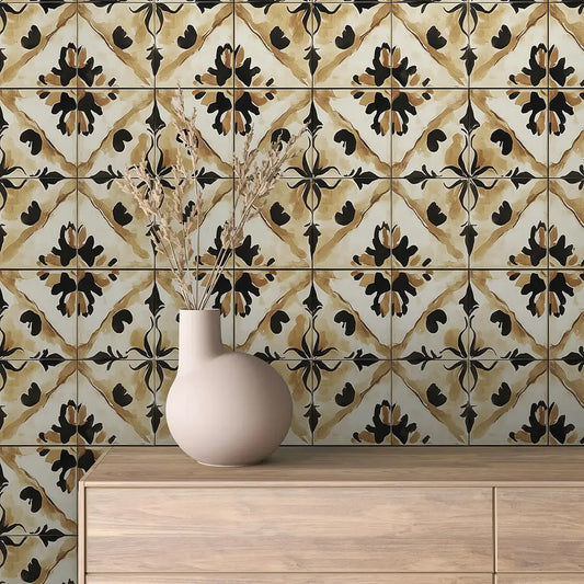 Artisan Terracotta Bloom Tile - WallCreatives
