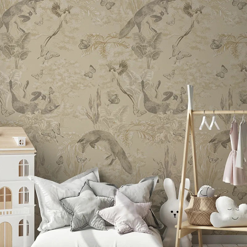 Fox And Fly Away Wallpaper Vladila