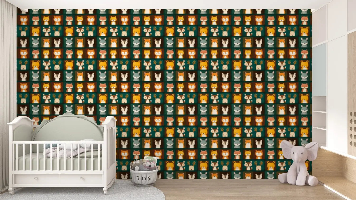 Whimsical Woodland Friends Patchwork WallCreatives