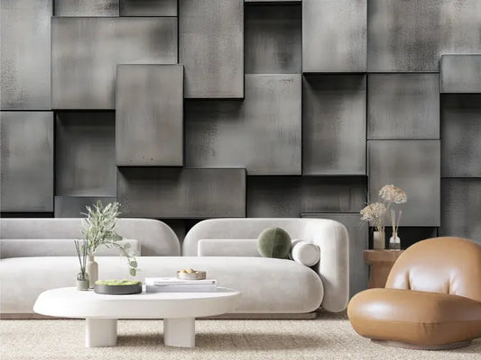 Sculpted Concrete Block Wall - WallCreatives