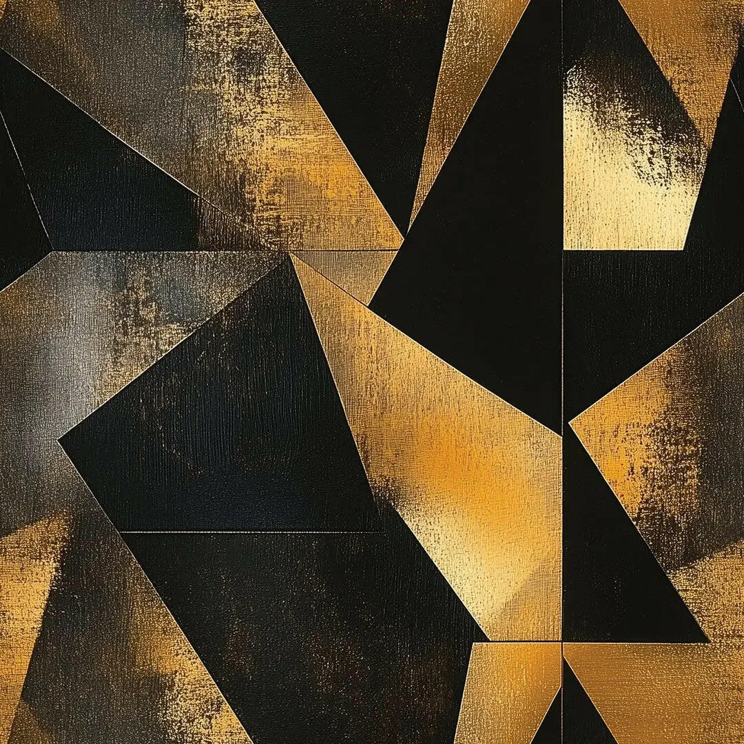 Gilded Onyx Fracture - WallCreatives