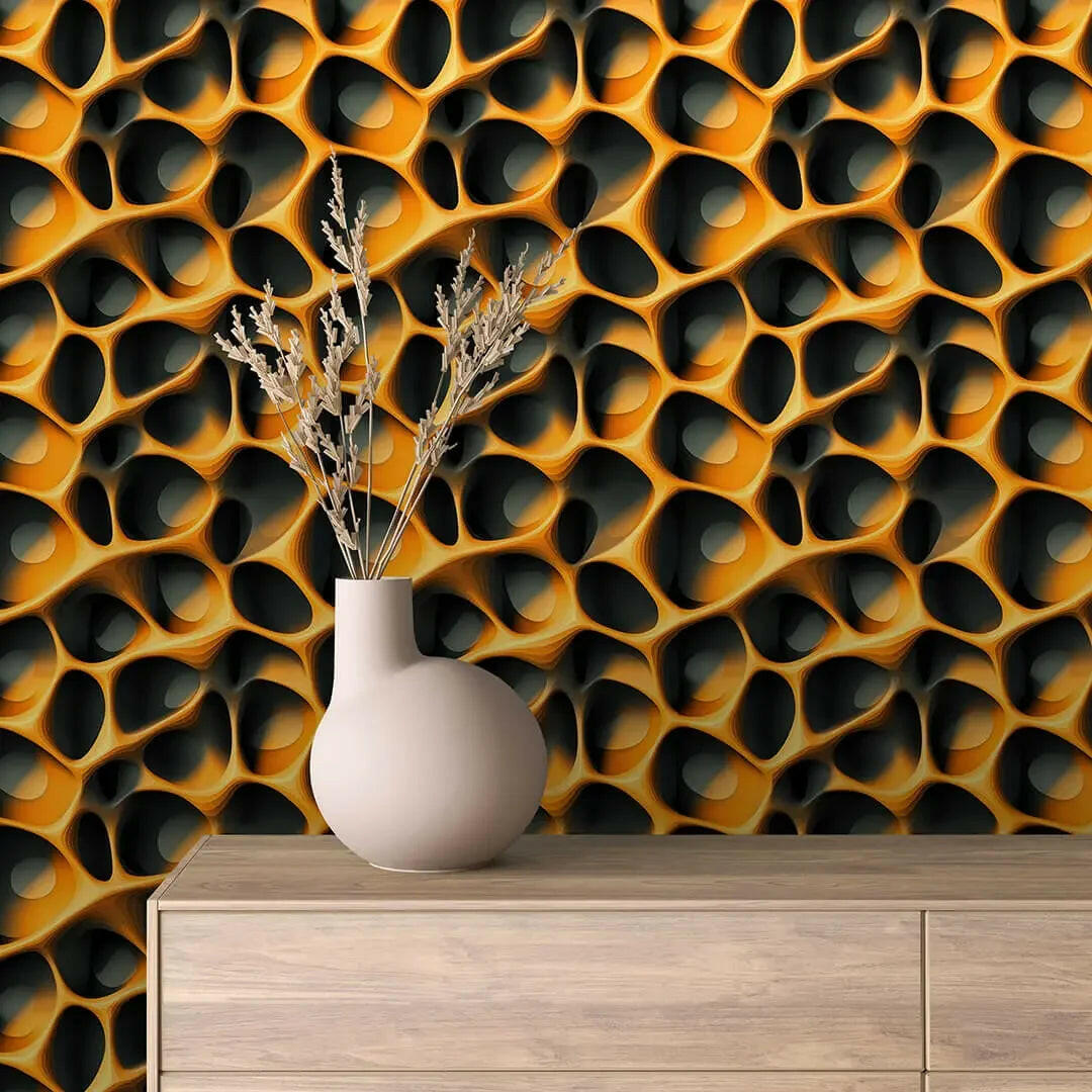 Molten Honeycomb Lattice - WallCreatives