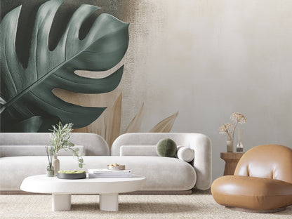 Verdant Gold Embrace Mural