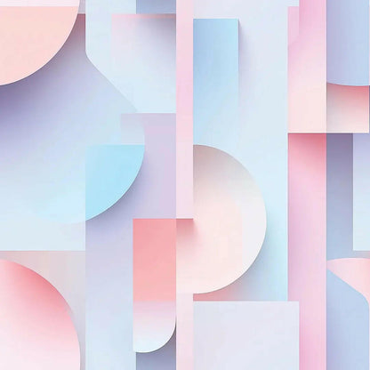 Ethereal Layers Pastel Mural - WallCreatives
