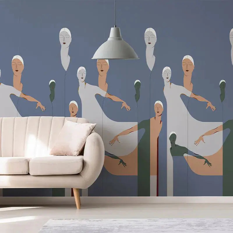 Barkers Department Store Blue Wallpaper Vladila