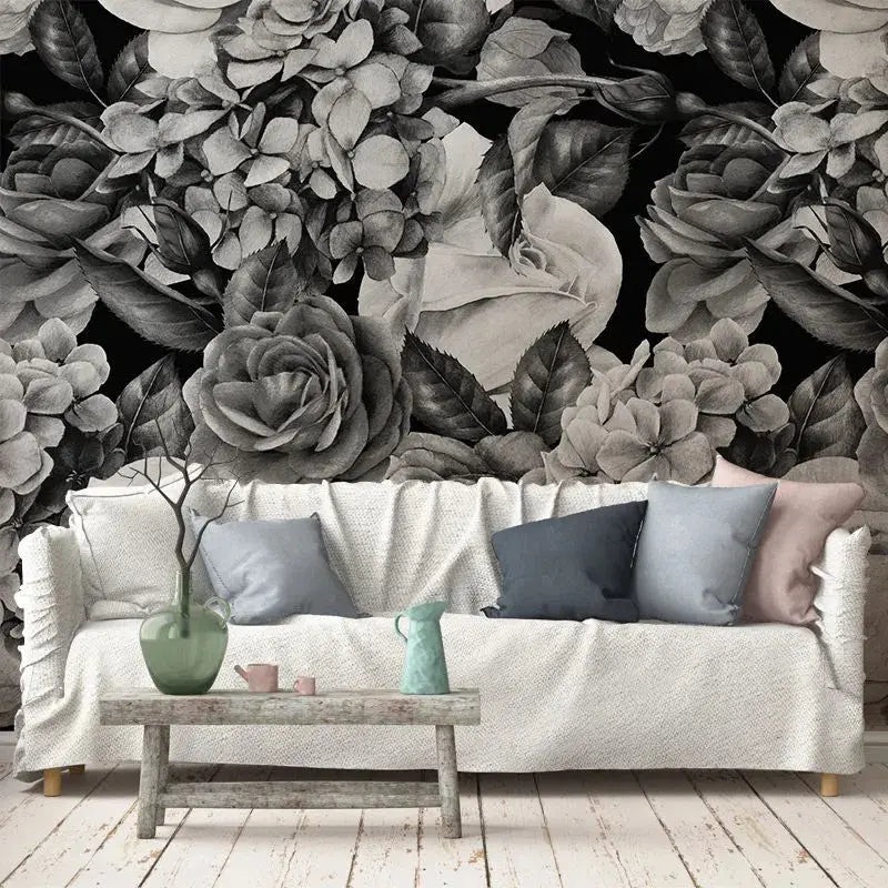 Bw Flowers Wallpaper Vladila