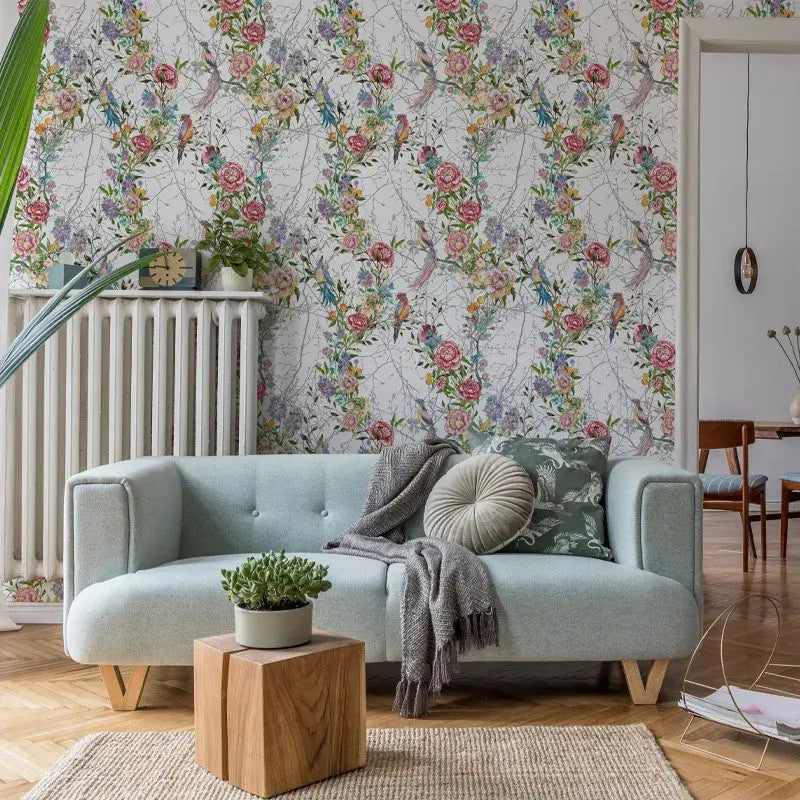 Joie de vivre in White Wallpaper Vladila