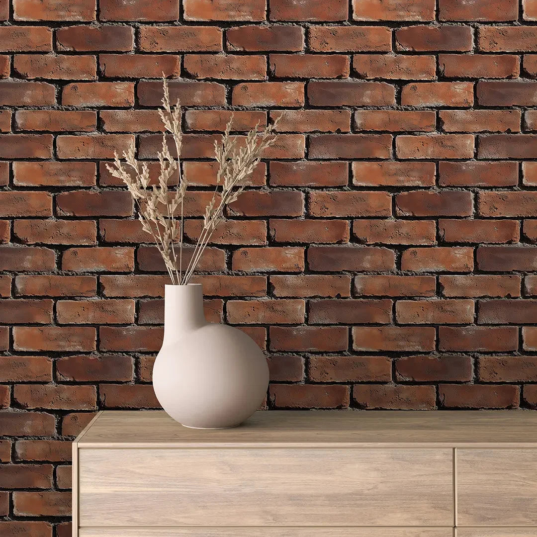 Classic Red Brick Heritage Wall - WallCreatives
