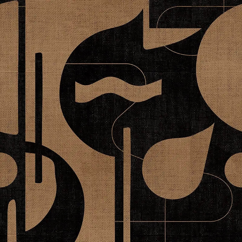 Contours in Bold (mocha) Wallpaper Vladila