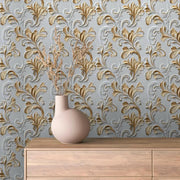 Royal Acanthus Flourish Wallpaper - WallCreatives
