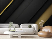Ascendant Gold & Shadow Stripe - WallCreatives