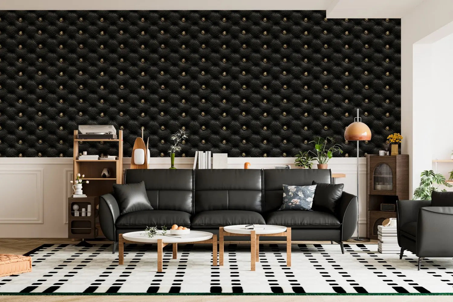 Gilded Noir Chesterfield WallCreatives