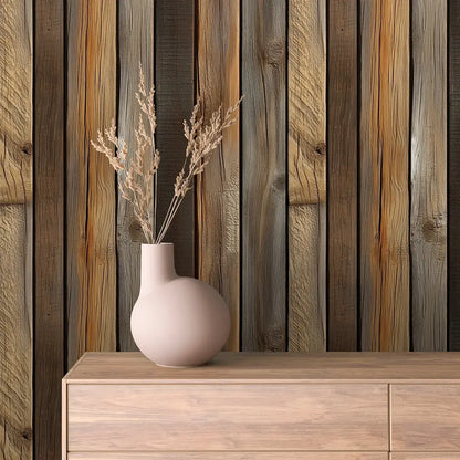 Rustic Reclaimed Timber Planks - WallCreatives