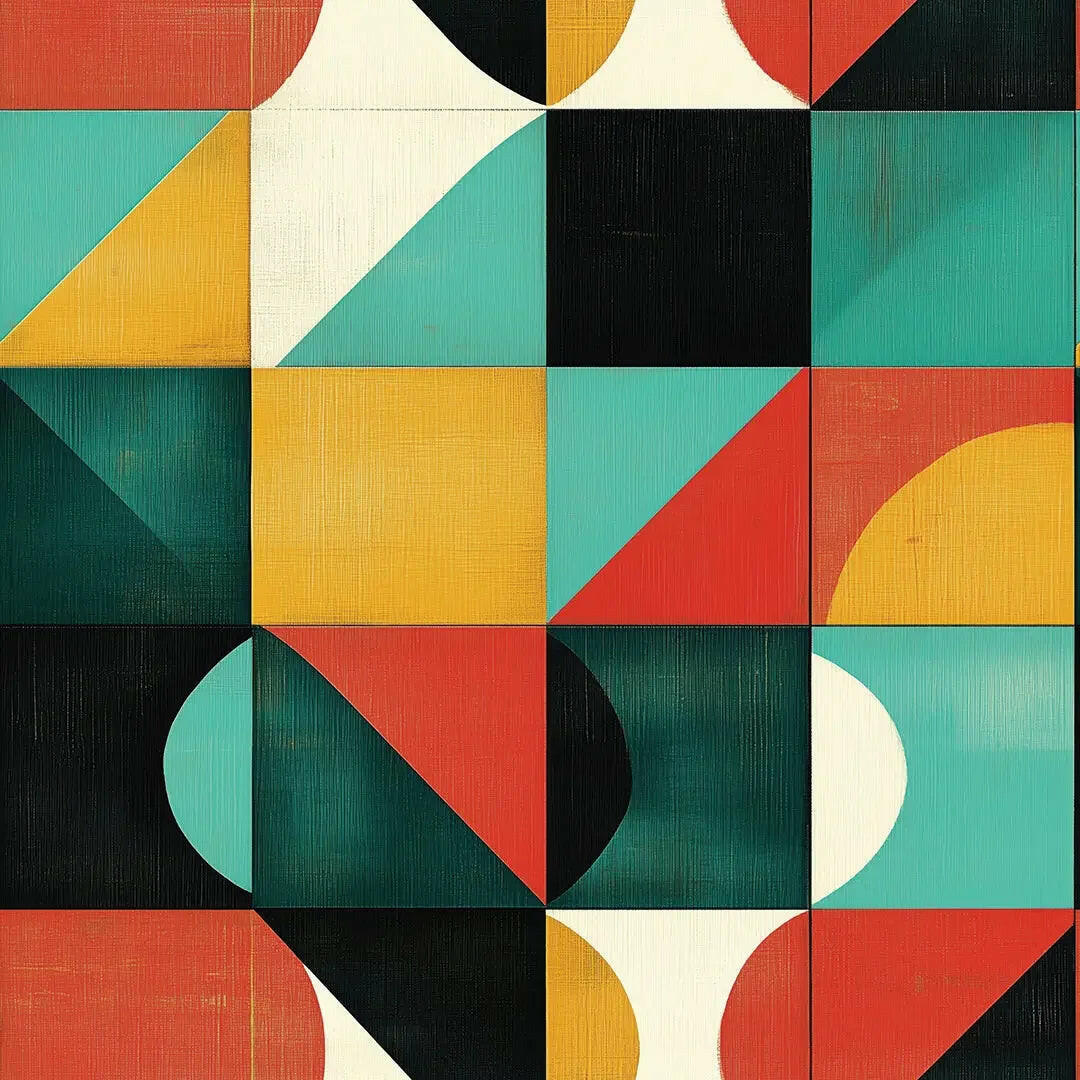 Geometric Cadence Wallpaper - WallCreatives