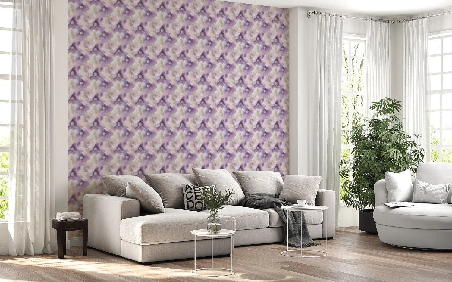 Whispering Lavender Blooms Wallpaper WallCreatives