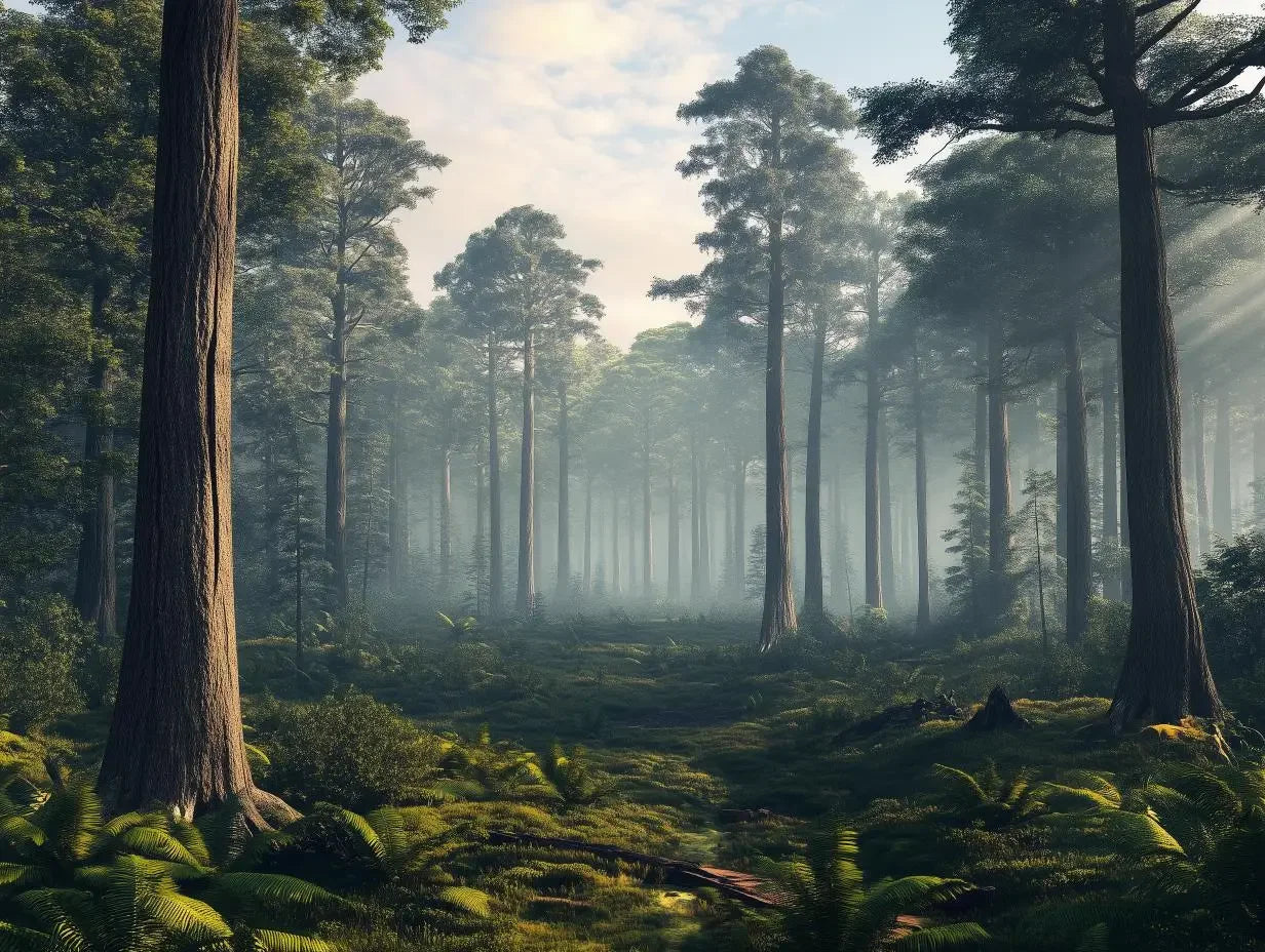 Whispering Giants Forest Mural - WallCreatives