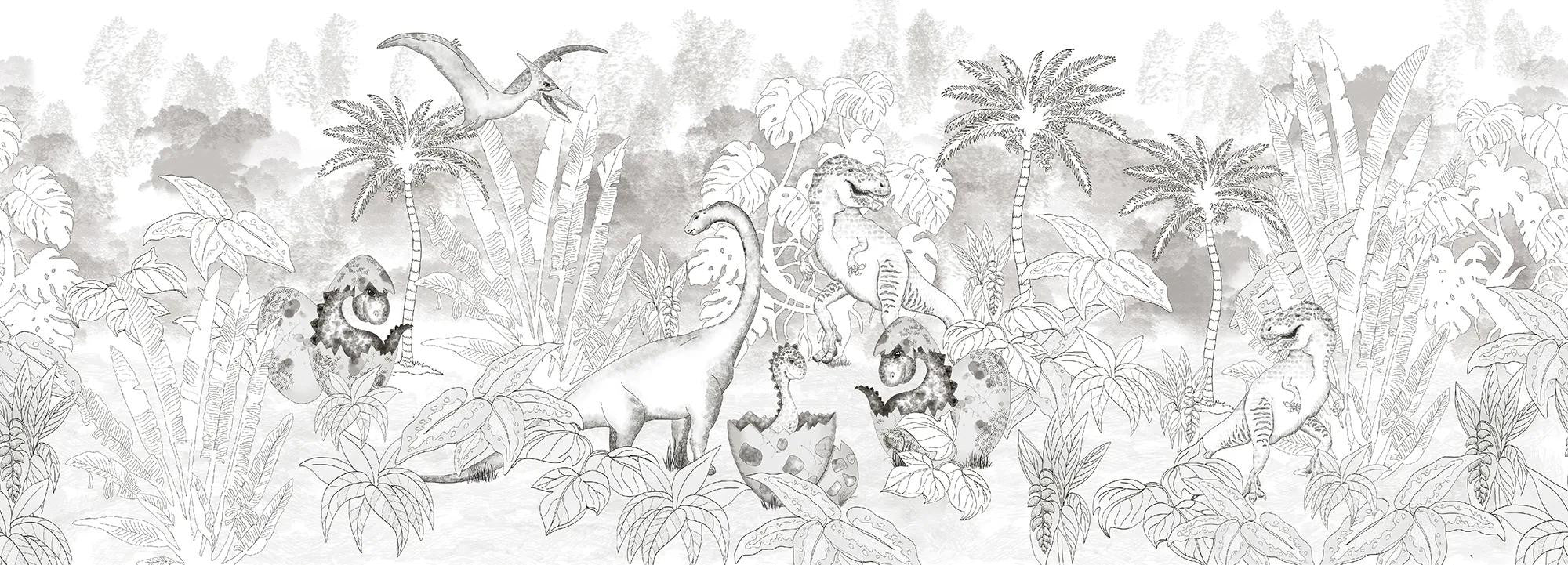 David's Dino In Grey Wallpaper Vladila