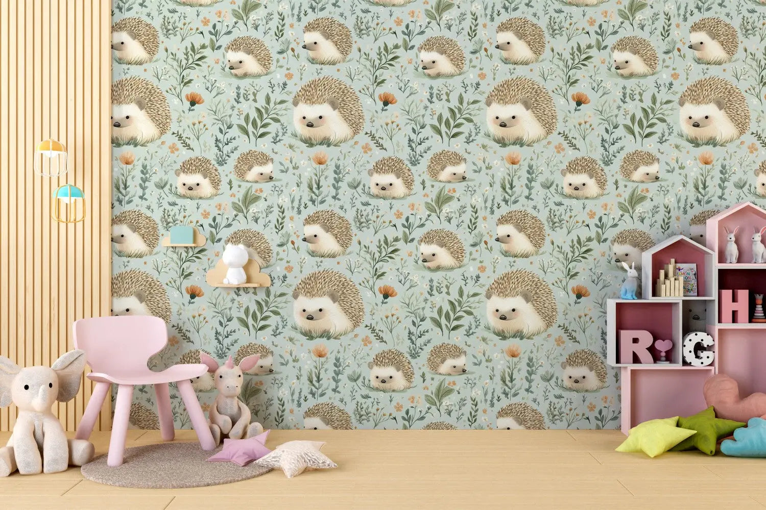 Enchanted Hedgehog Garden WallCreatives