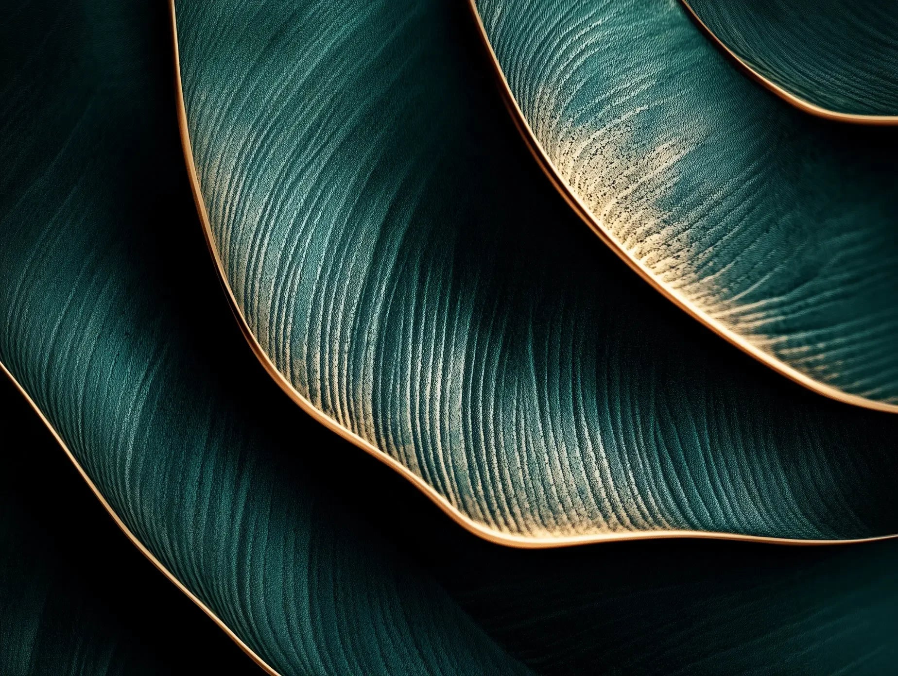 Midnight Bloom, Gilded Edge - WallCreatives