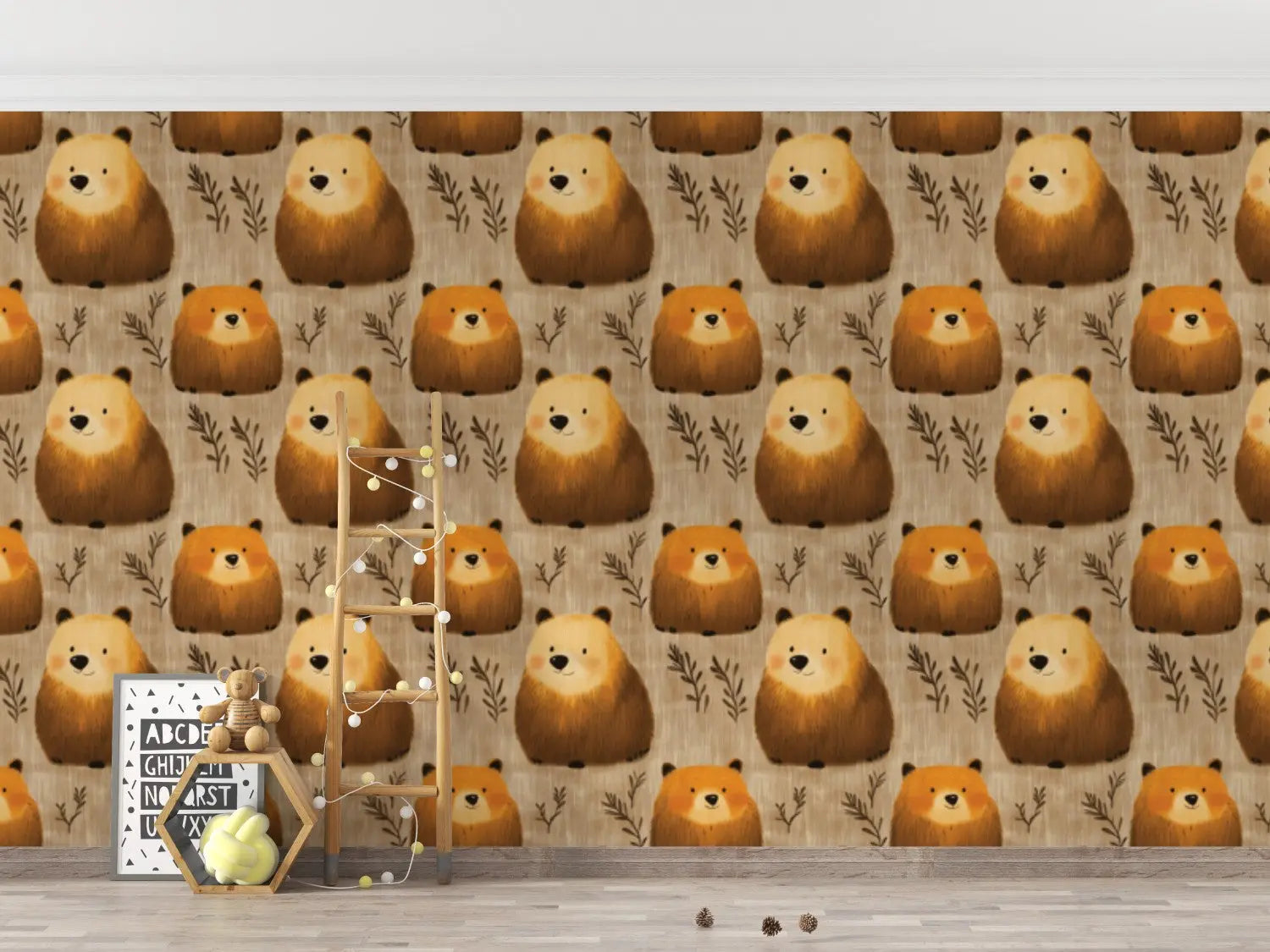 Friendly Forest Bear Hugs WallCreatives