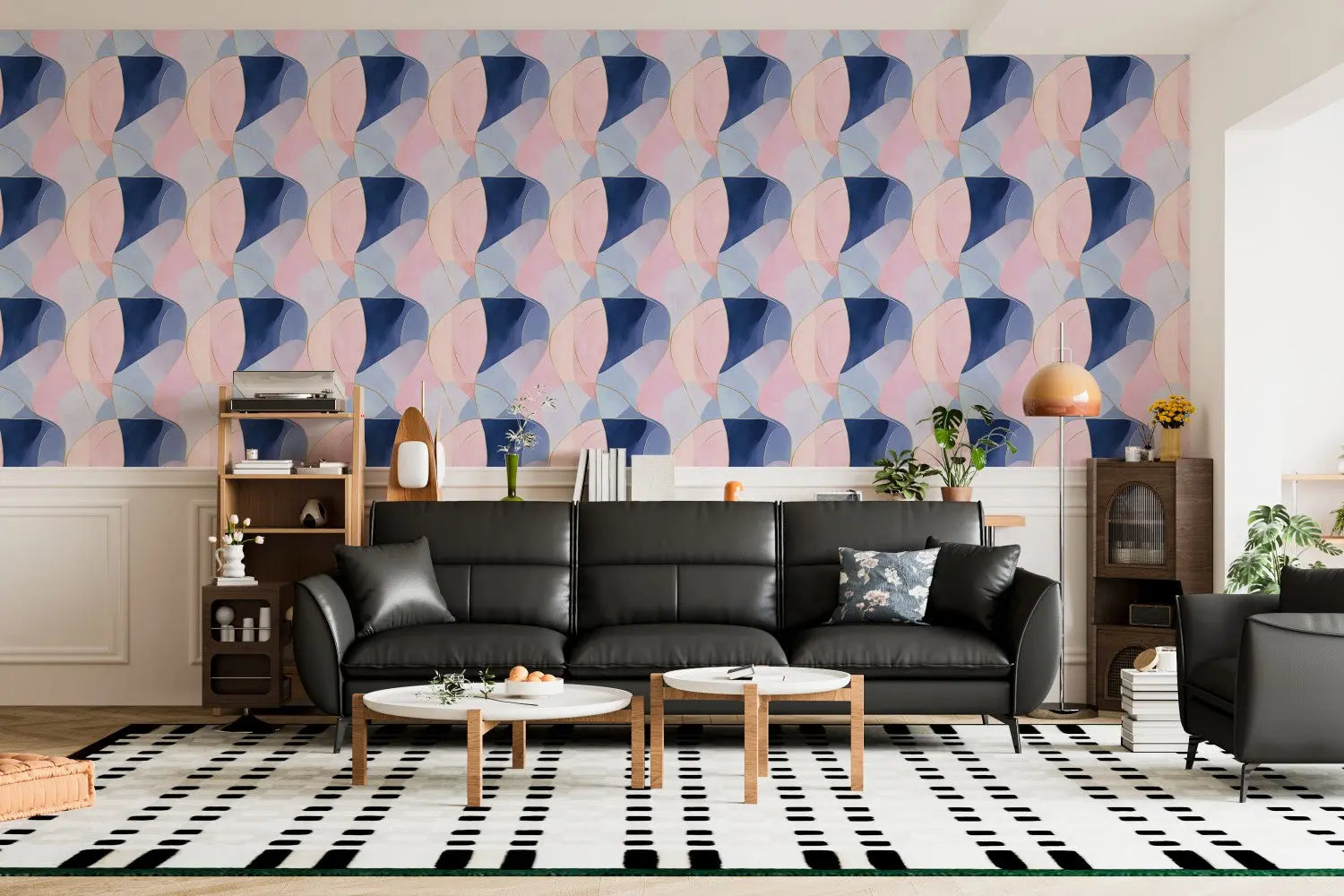 Gilded Pastel Serenity WallCreatives