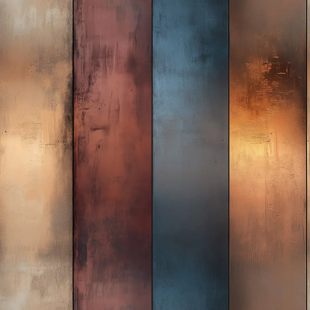 Urban Patina Metallic Panels - WallCreatives