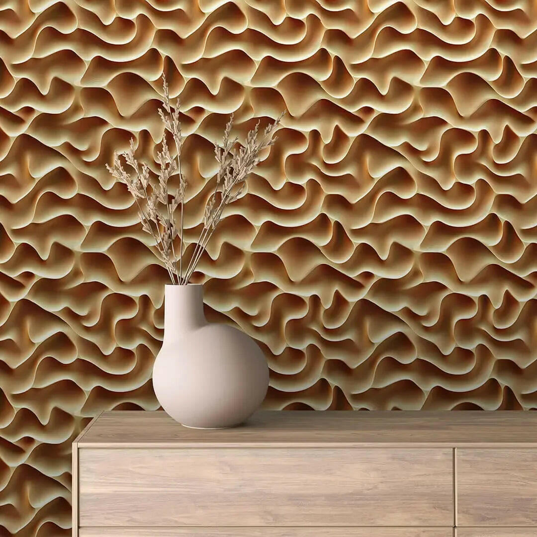 Sculpted Desert Glow - WallCreatives