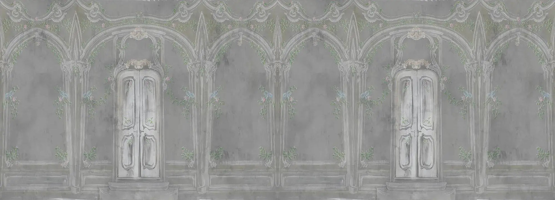Pastel Richesse Gray Wallpaper Vladila