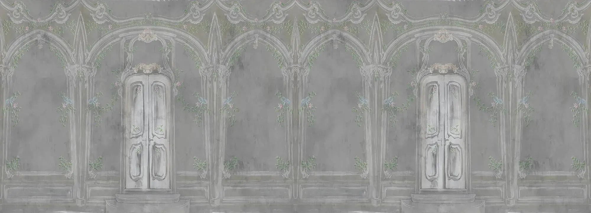 Pastel Richesse Gray Wallpaper Vladila