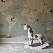 Vintage travel map Wallpaper Vladila