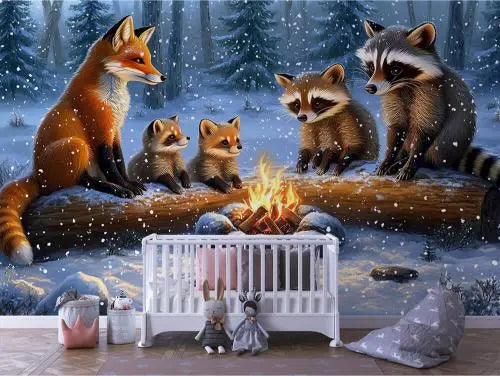 Woodland Friends' Winter Solstice - WallCreatives