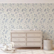 Forest fragments (blue) Wallpaper Vladila