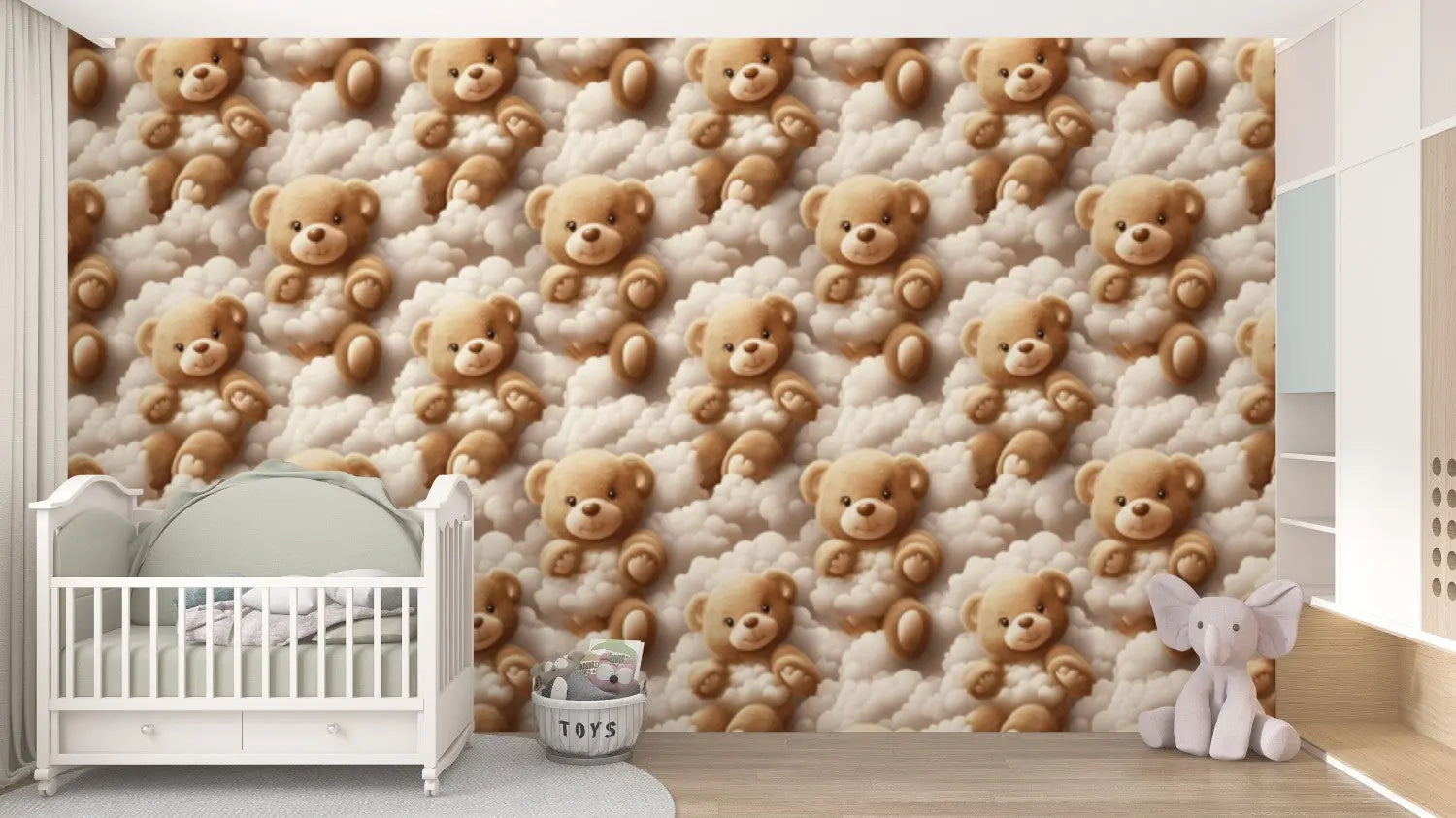 Sweet Dreams Teddy Bear Sky WallCreatives