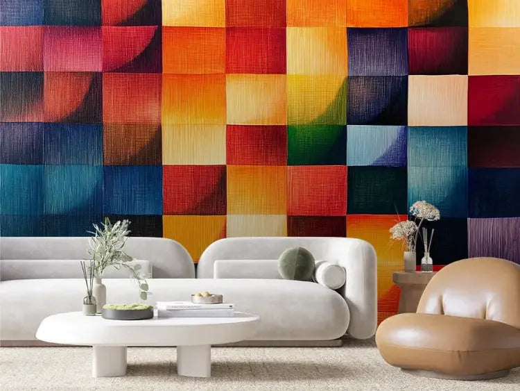 Artisan's Prismatic Color Weave - WallCreatives