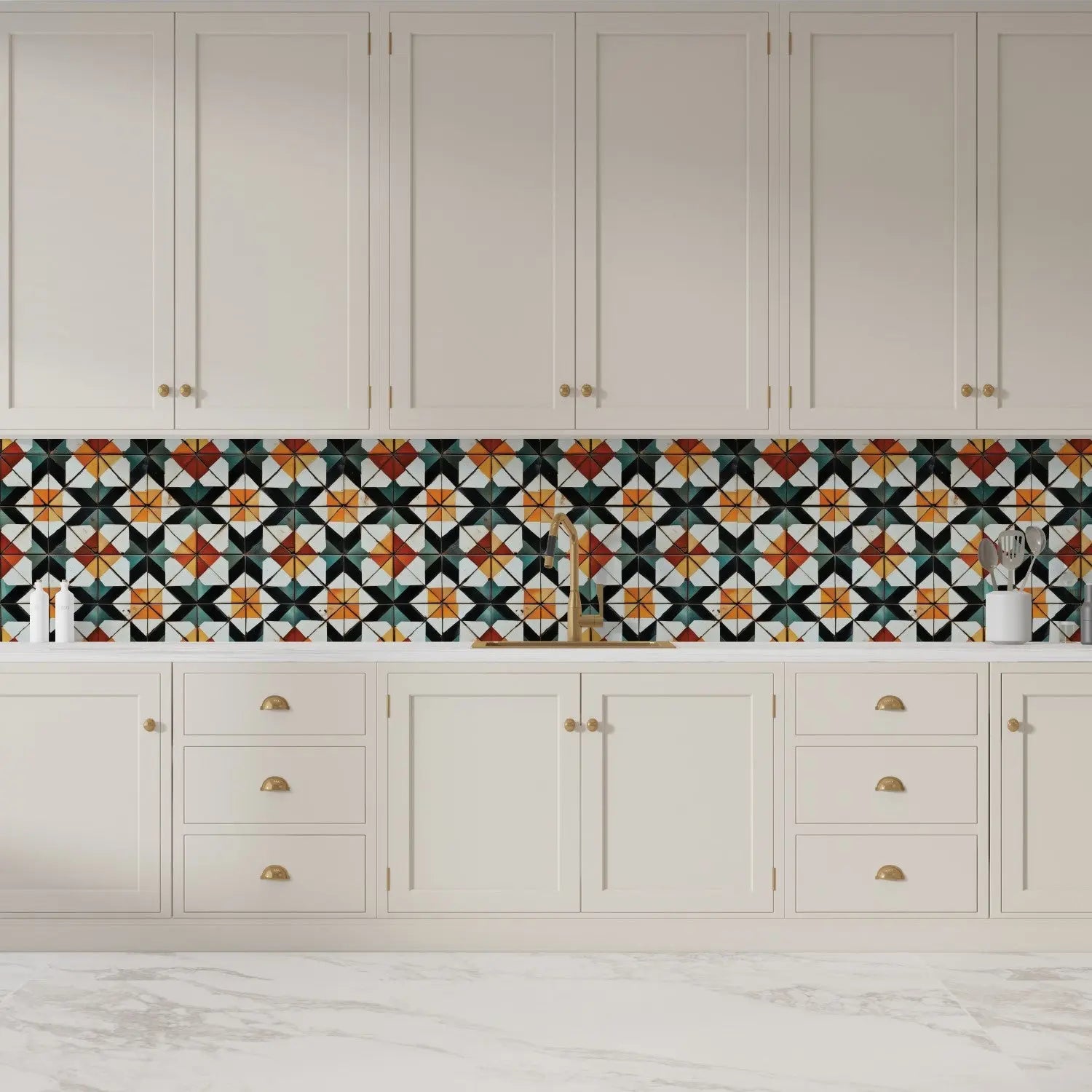 Catalan Sunburst Geometric WallCreatives