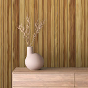 Sun-kissed Timber Slat Wallpaper - WallCreatives