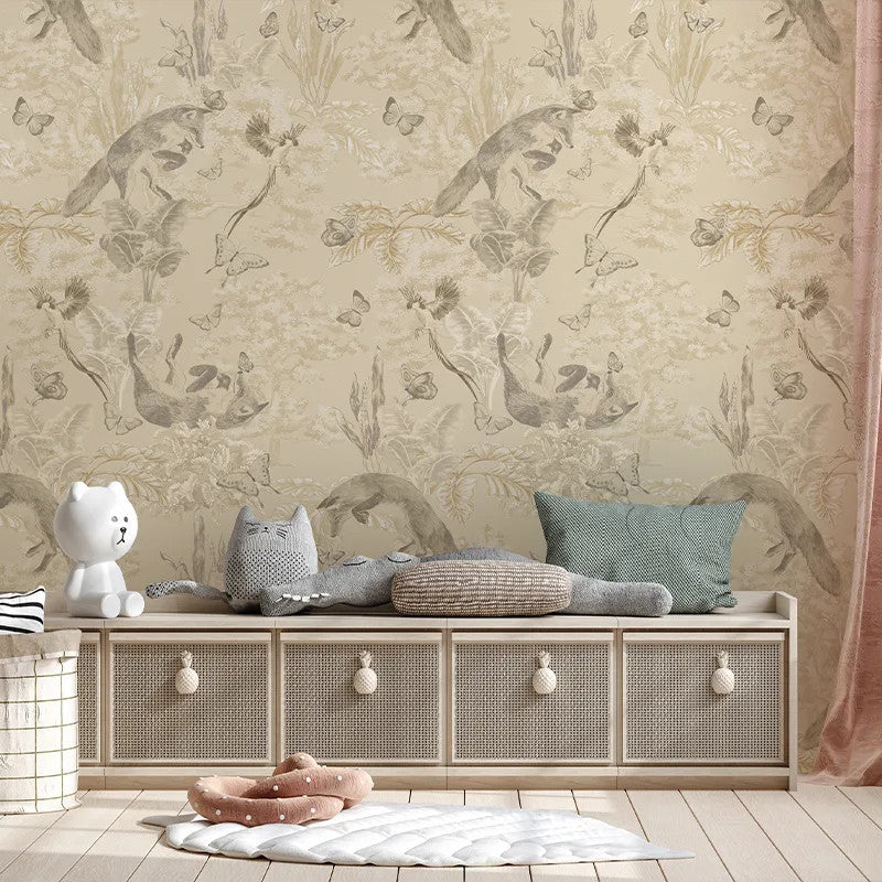 Fox And Fly Away Wallpaper Vladila