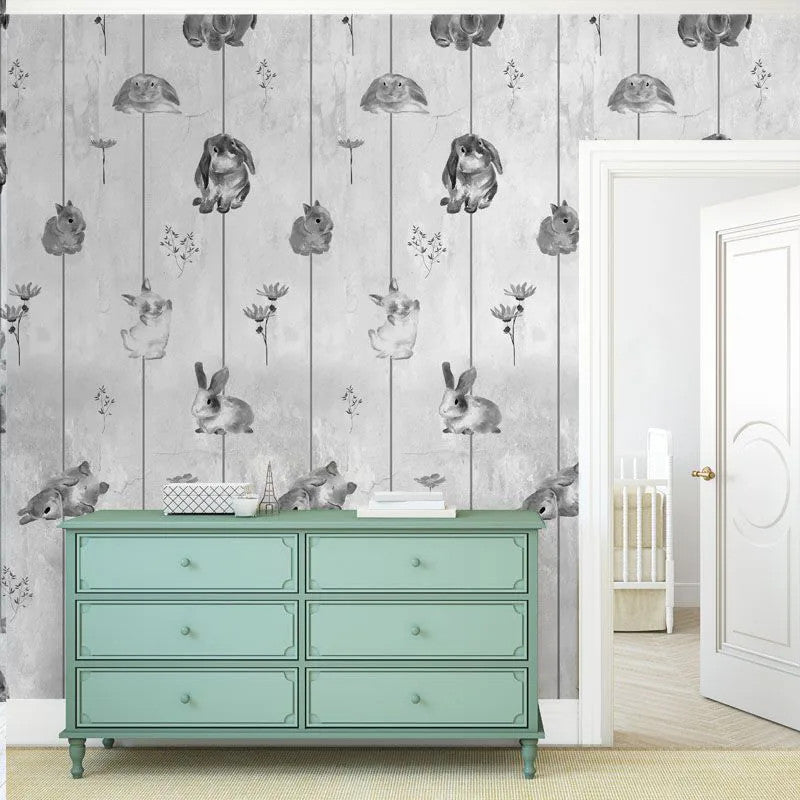 Gray bunnies Wallpaper Vladila