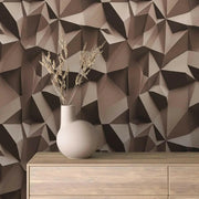 Sculptural Earth Folds Wallpaper - WallCreatives