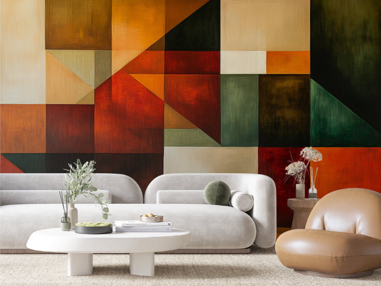 hearthstone geometric mosaic - wallcreatives